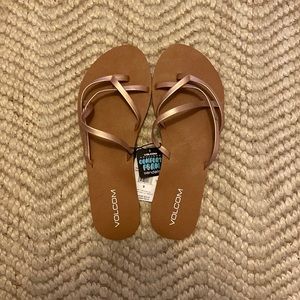 Volcom crisscross sandals